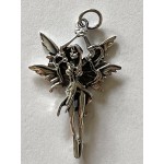 Pendant Silver Leaf Fairy